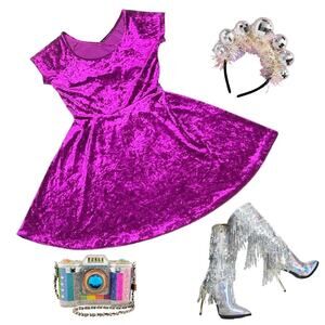 Forever 21 crushed velvet mini